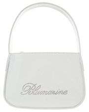 Blumarine White Rhinestone Logo Bag 227650